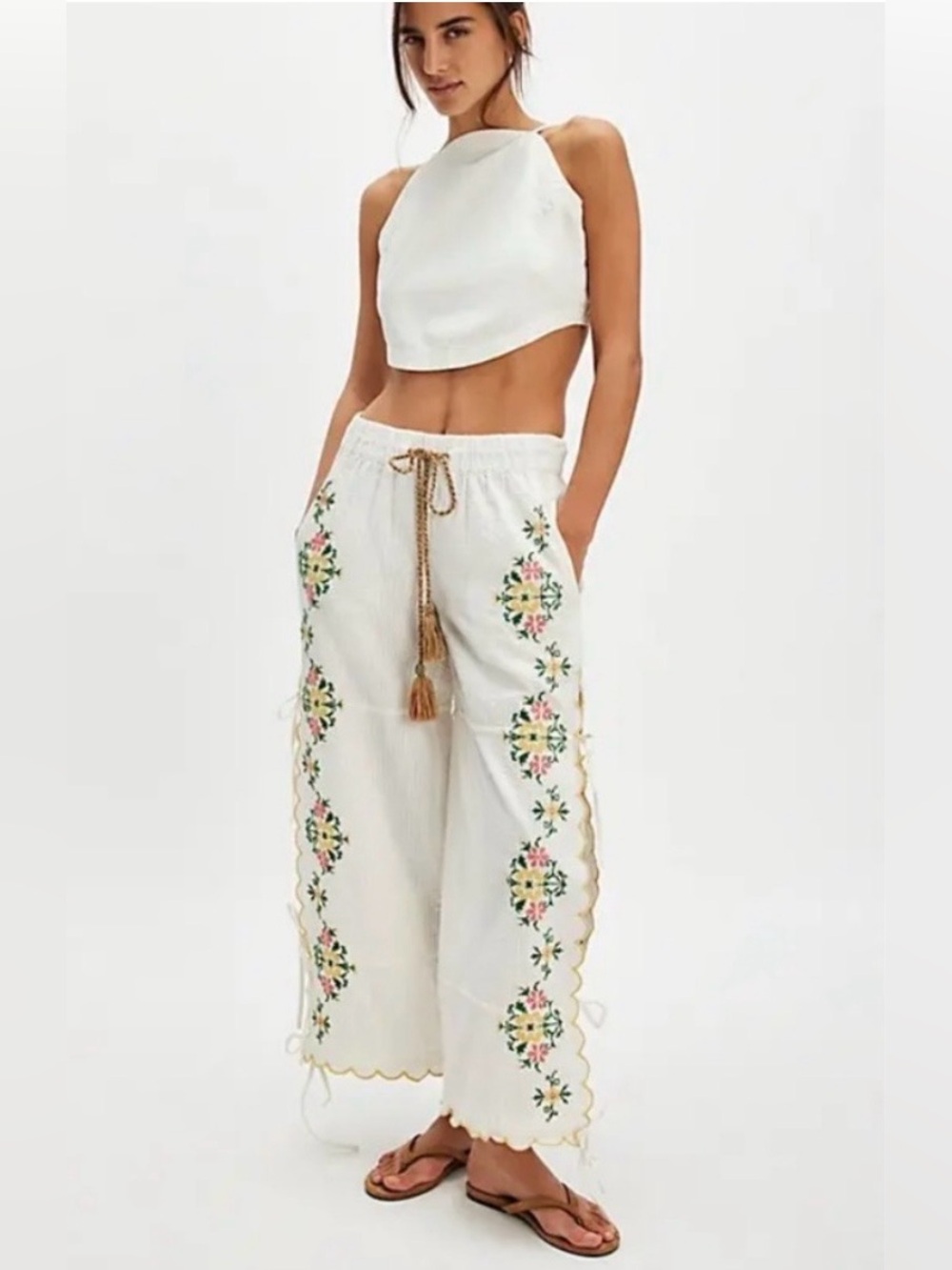Free People Spring Breeze Tie Pants